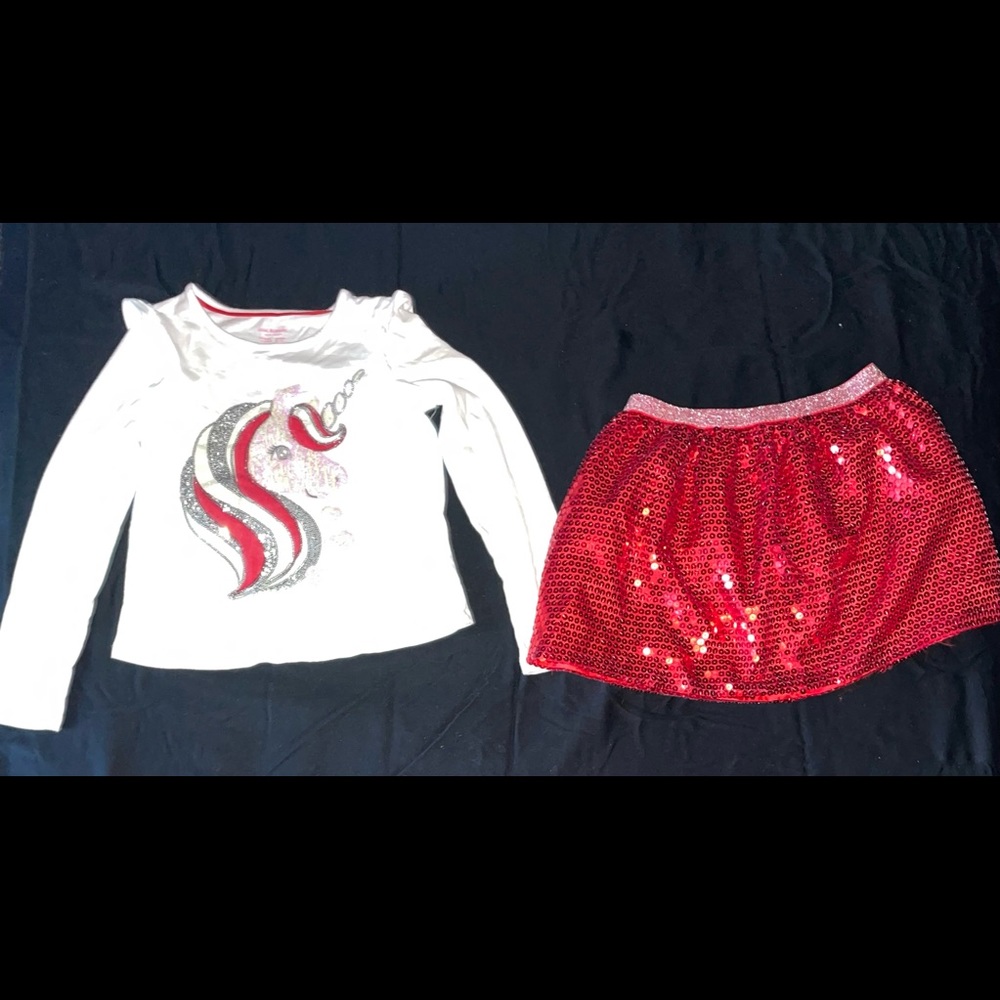 Girl matching set Isaac Mizrahi size 7-8 in good condition
